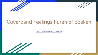 Coverband Feelings huren of boeken