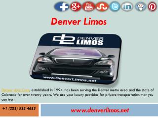 Denver Limousine Services | Colorado Limousine | Colorado Limos