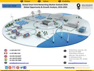 Global Smart Grid Networking Market Outlook 2024: Global Opportunity & Growth Analysis, 2016-2024