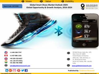 Global Smart Shoes Market Outlook 2024: Global Opportunity & Growth Analysis, 2016-2024