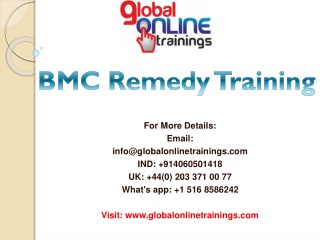 BMC Remedy Training | BMC Remedy ITSM Online Training