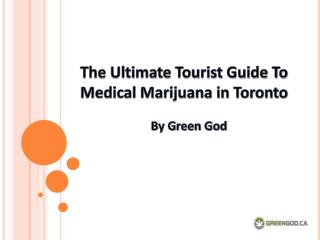 The Ultimate Tourist Guide To Medical Marijuana in Toronto