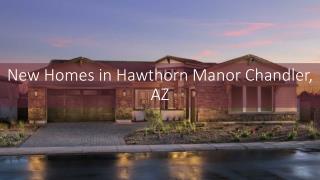 New Homes in Hawthorn Manor Chandler, AZ