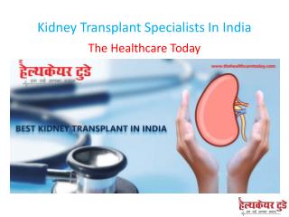 Kidney Transplant Specialists In India