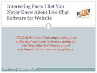 Interesting Facts I Bet You Never Knew About Live Chat Software for Website