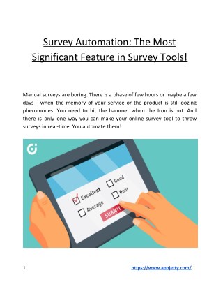 Survey Automation: The Most Significant Feature in Survey Tools!