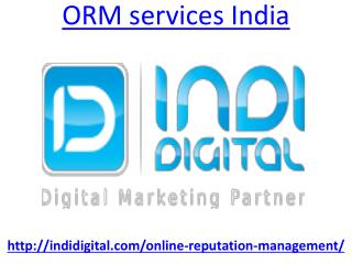 Looking for best orm services in India