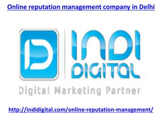 Find the best online reputation management company in Delhi