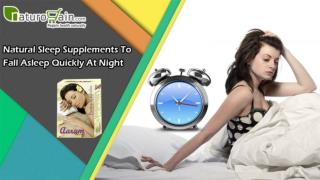Natural Sleep Supplements to Fall Asleep Quickly at Night