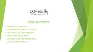 Best Place to Buy Duty Free Cigarettes Online in UK