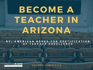 Become a Teacher in Arizona