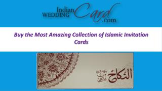 Buy the Most Amazing Collection of Islamic Invitation Cards