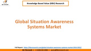 Global Situation Awareness Systems Market Share