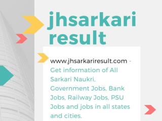 JHSarkariResult.com :Government Results, Latest GovernmentOnline Form | Result 2018