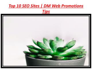 SEO Tips For New Website | DM Web Promotions Tips