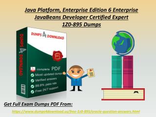 Exact Oracle 1z0-895 Exam Question - Oracle 1z0-895 Braindumps PDF