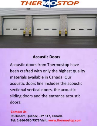Acoustic Doors