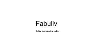 Table lamp online