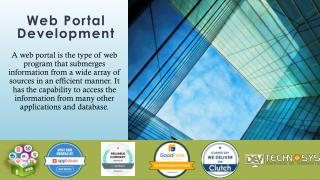 Web portal Development Services - Dev Technosys Pvt. Ltd.