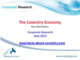 The Coventry Economy Key Information