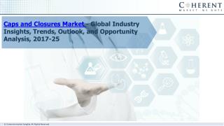 Industry Insights of Caps and Closures Market Trends & Forecast 2025