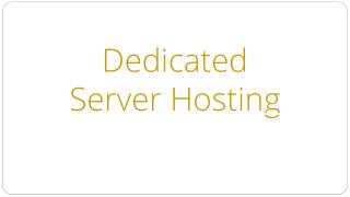 Why use a Dedicated Server Hosting - Bagful.net