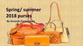 Summer 2018 bag trends By Amanda Puravankara