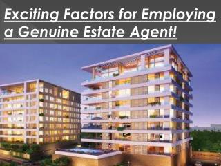 Exciting Factors for Employing a Genuine Estate Agent!