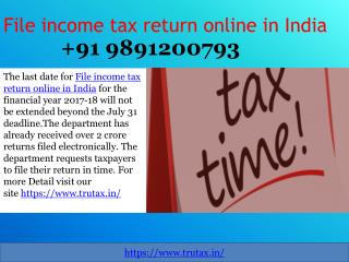 How to ITR filing in India 91 9891200793 without Aadhaar?