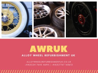Give your Alloy Wheel a guaranteed excellent high quality repair.