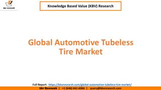 Global Automotive Tubeless Tire Market Size and Share