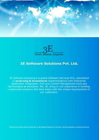 3E Software Solutions - About Us