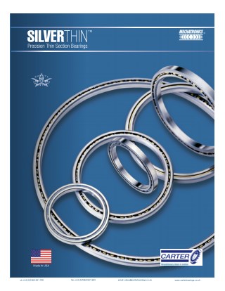 Silver thin precision thin section bearings