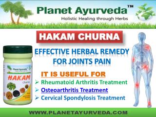 Ayurvedic Treatment of Joint Pain - Hakam Churna