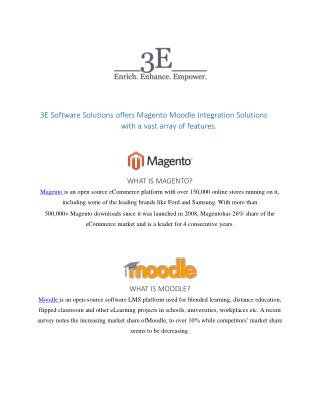 Magento Moodle Integration | 3E Software Solutions