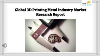 Global 3D Printing Metal Industry Market
