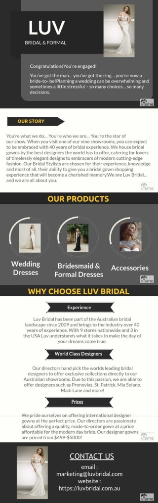 Luv Bridal & Formal Wedding Dresses Australia