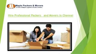 Hire Professional Packers and Movers in Chennai