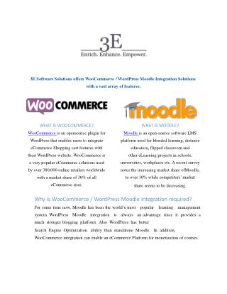 WooCommerce Moodle Integration | 3E Software Solutions