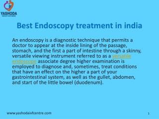 Best endoscopy treatment in india