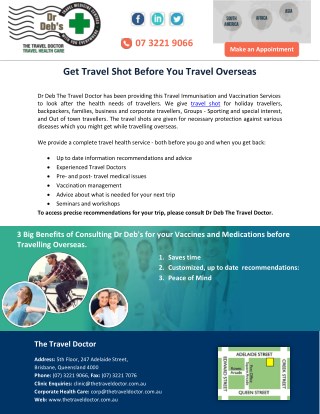 Get Travel Shot Before You Travel Overseas