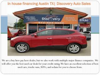 In house financing Austin TX