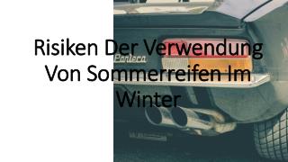 Risiken Der Verwendung Von Sommerreifen Im Winter