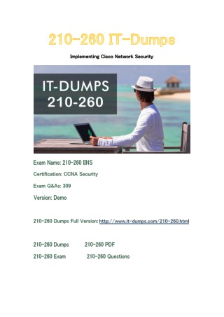 New IT-Dumps 210-260 Free Dumps Download