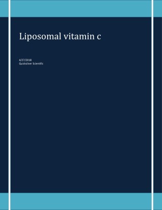 Liposomal vitamin c