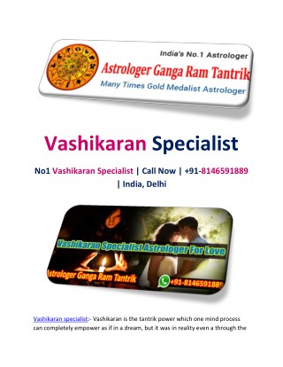 Vashikaran Specialist | Astrologer Ganga Ram Tantrik