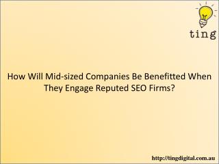 How Will Mid-Sized Companies Be Benefitted When They Engage Reputed SEO Firms?