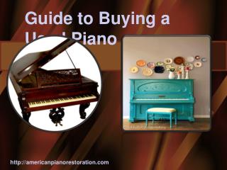 Guide to Buying a Used Piano