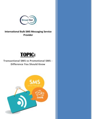 Transactional SMS vs Promotional SMS - Difference You Should Know