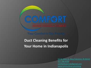 Duct Cleaning benefits for your home in Indianapolis